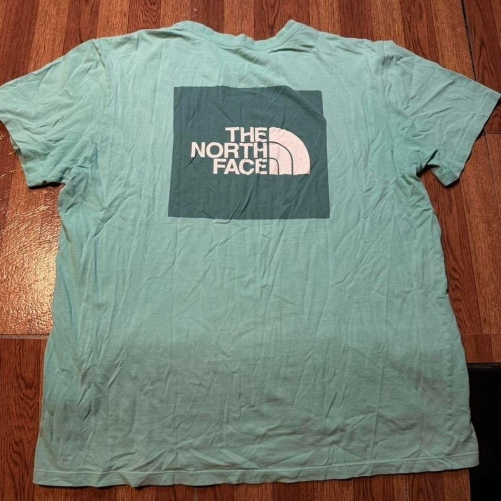 The North Face Blue Graphic Cotton Crew Shirt Large